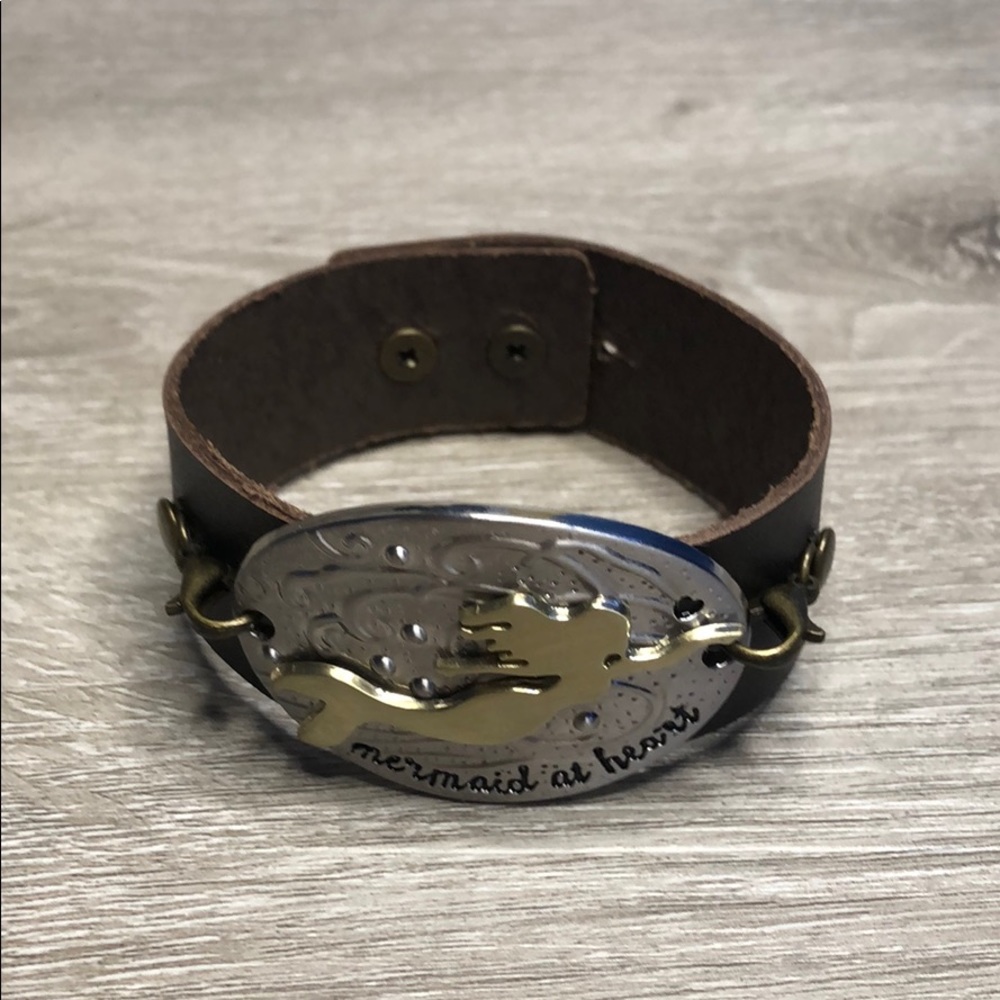 Dark Brown Leather Hand Made Bracelet
